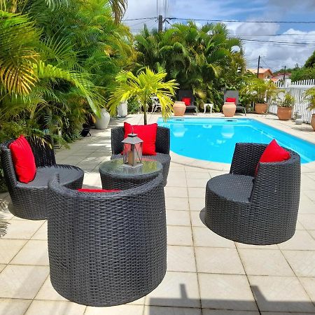 Апартаменты Coquet F2 Climatise Avec Piscine Au Lamentin Ламантен Экстерьер фото